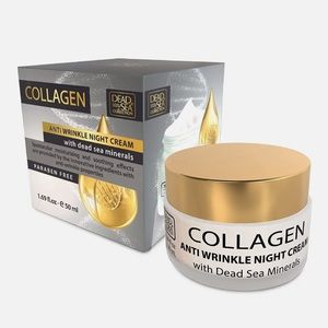 🆕 Dead Sea Collection Anti-Wrinkle Night/Face Cream with Collagen, 1.69 fl.oz